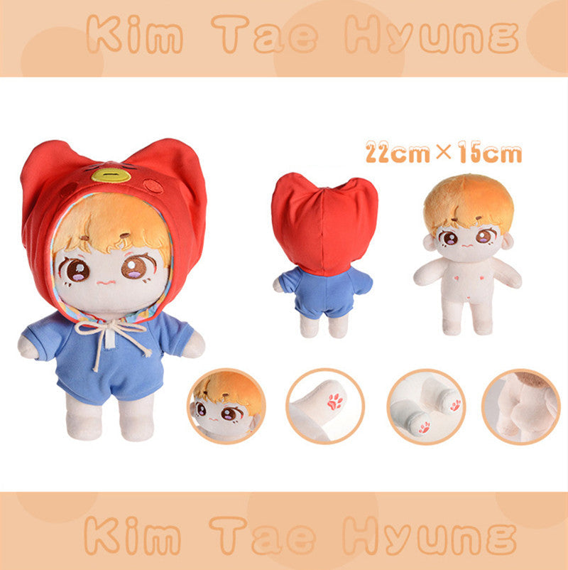 DOLL BTS + ROUPINHA BT21 (todos os integrantes)