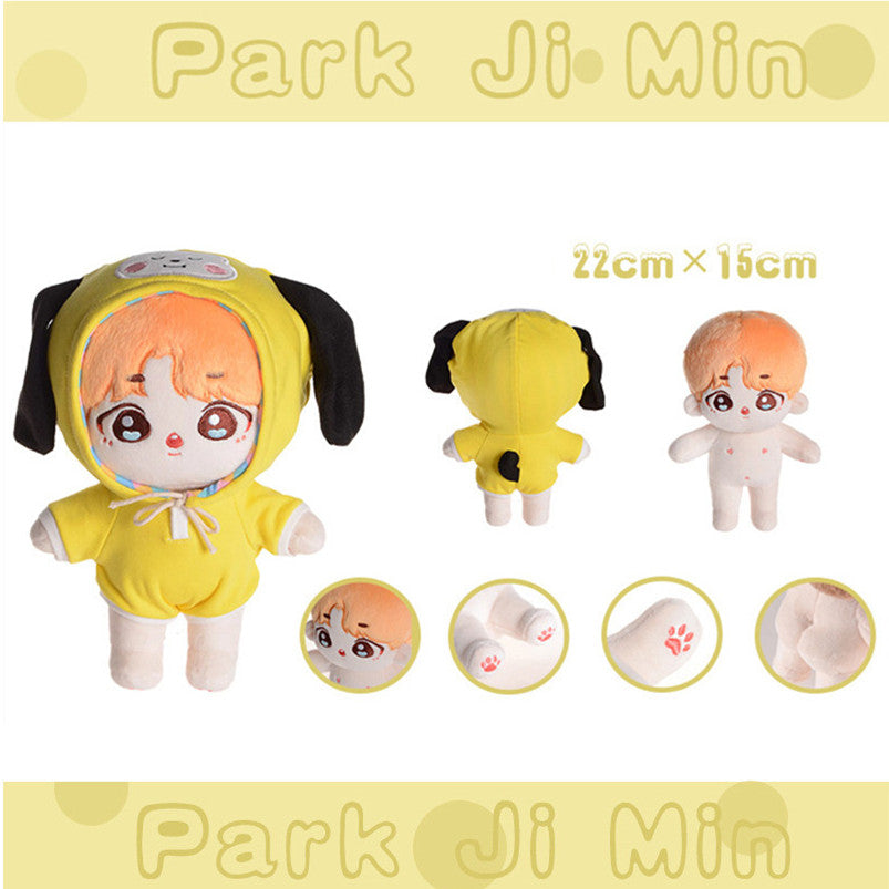 DOLL BTS + ROUPINHA BT21 (todos os integrantes)