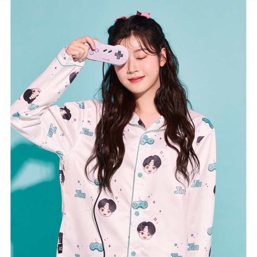 PIJAMAS BTS TINY TAN MIC DROP (todos os integrantes)