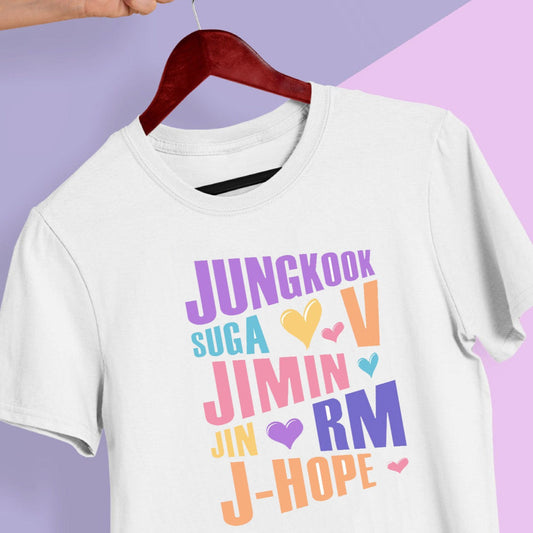 CAMISETA BTS 100% ALGODÃO
