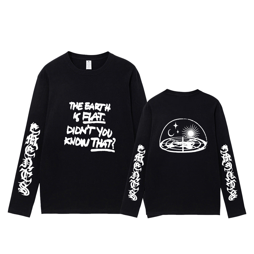 CAMISA MANGA LONGA SUGA BTS "The Earth is Flat" 100% ALGODÃO