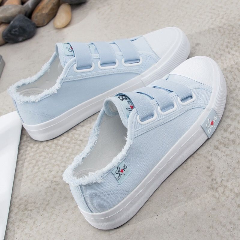 TÊNIS FEMININO LOVE (azul, rosa e preto)
