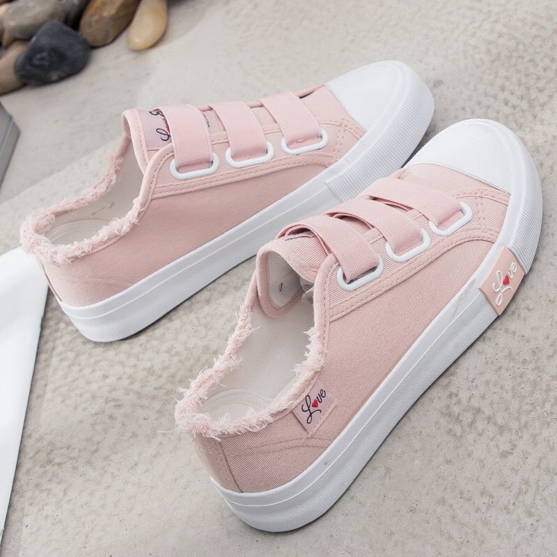 TÊNIS FEMININO LOVE (azul, rosa e preto)