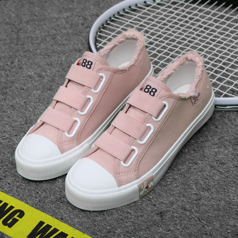 TÊNIS FEMININO LOVE (azul, rosa e preto)