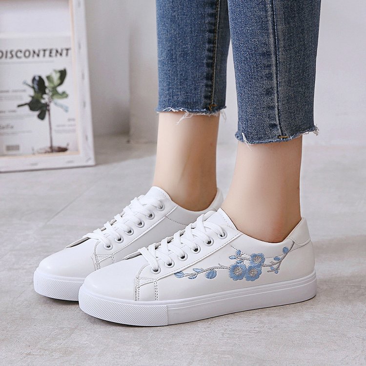 TÊNIS FEMININO FLOWER (azul e rosa)