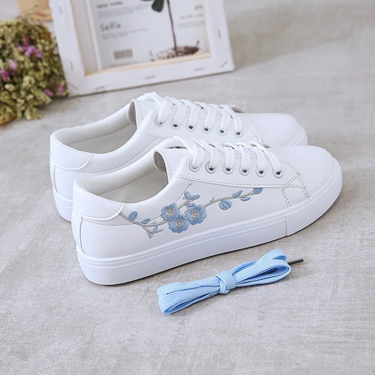 TÊNIS FEMININO FLOWER (azul e rosa)