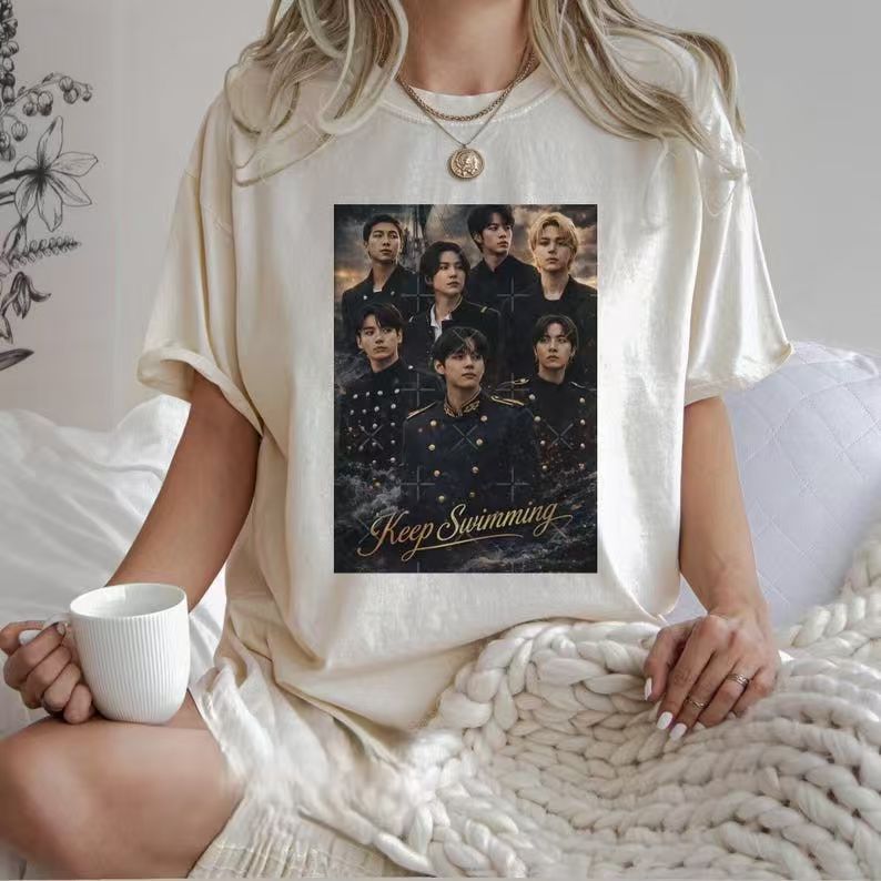 CAMISETAS BTS SWIM 100% ALGODÃO