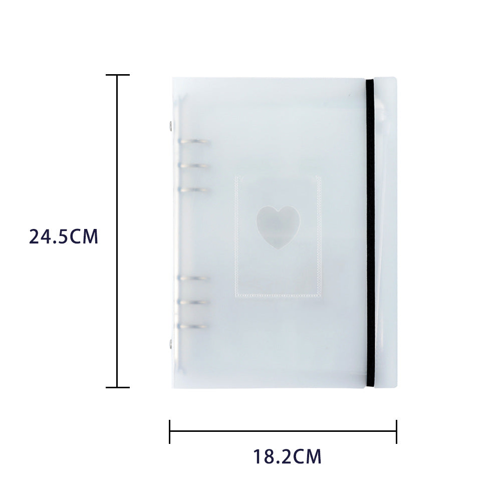 A5 BINDER + 10 DOUBLE-SIDED PLASTIC SHEETS WITH 8 POCKETS EACH