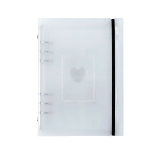 BINDER A5 + 10 FOLHAS PLÁSTICAS DUPLA FACE DE 8 BOLSOS CADA