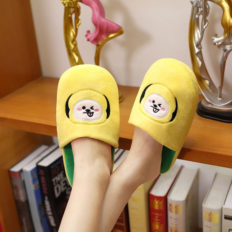 BT21 EMBROIDERED AND PLUSHED SLIPPERS