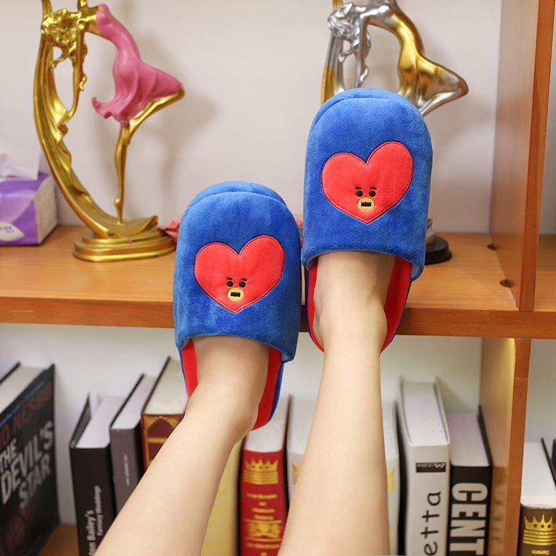 BT21 EMBROIDERED AND PLUSHED SLIPPERS