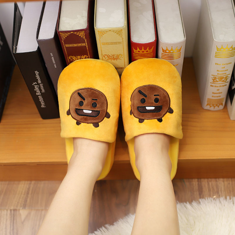 BT21 EMBROIDERED AND PLUSHED SLIPPERS