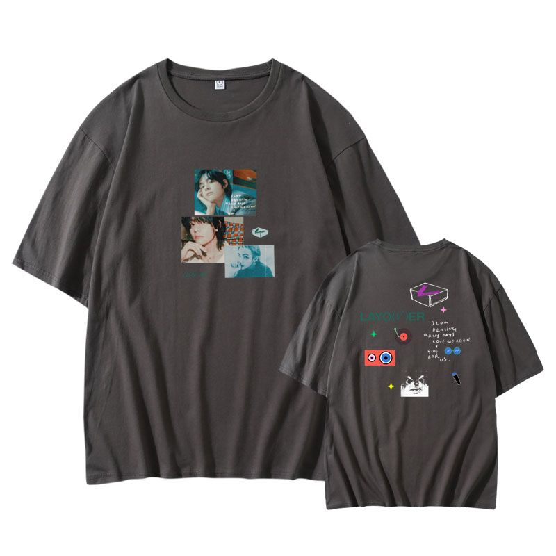 CAMISETA V LAYOVER 100% ALGODÃO (várias cores)
