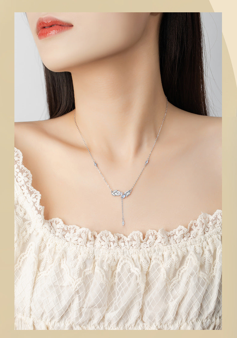 COLLAR/ANILLO ROCÍO MATUTINO EN PLATA 925