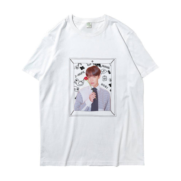 BTS MOTS PERSONA T-SHIRTS 100% COTTON (Black and White)