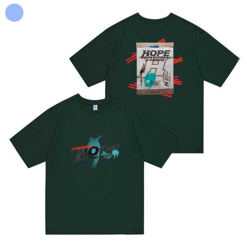 CAMISETA JHOPE HOPE ON THE STREET 100% ALGODÃO (VÁRIAS CORES)