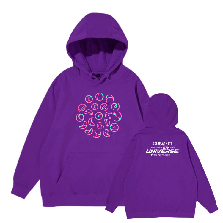BTS/COLDPLAY MY UNIVERSE SWEATSHIRT (in four colors)