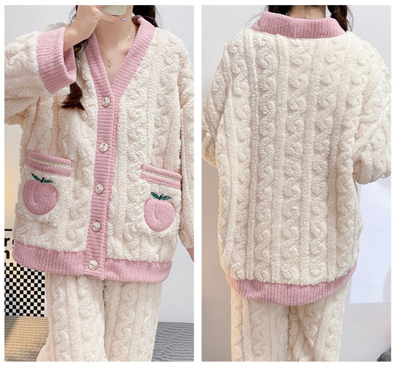 PIJAMA DE INVIERNO DE LANA (en dos colores)