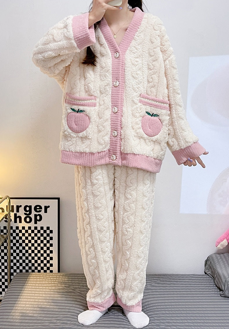 PIJAMA DE INVIERNO DE LANA (en dos colores)