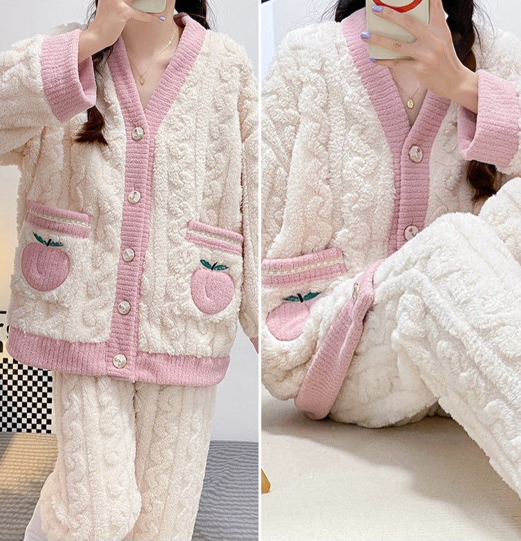 PIJAMA DE INVIERNO DE LANA (en dos colores)