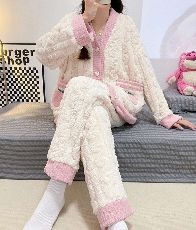 PIJAMA DE INVIERNO DE LANA (en dos colores)