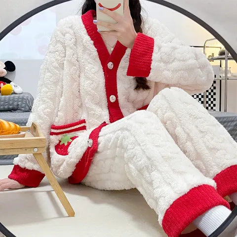 PIJAMA DE INVIERNO DE LANA (en dos colores)