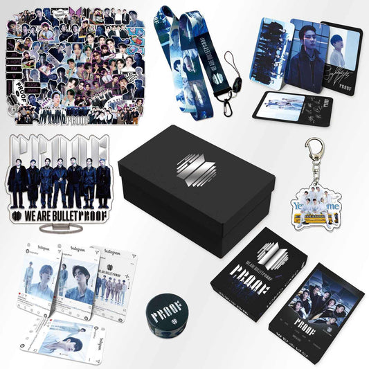 BOX BTS PROOF COM 166 PÇS (CAIXA PRESENTEÁVEL C/ VÁRIOS ITENS!✨)