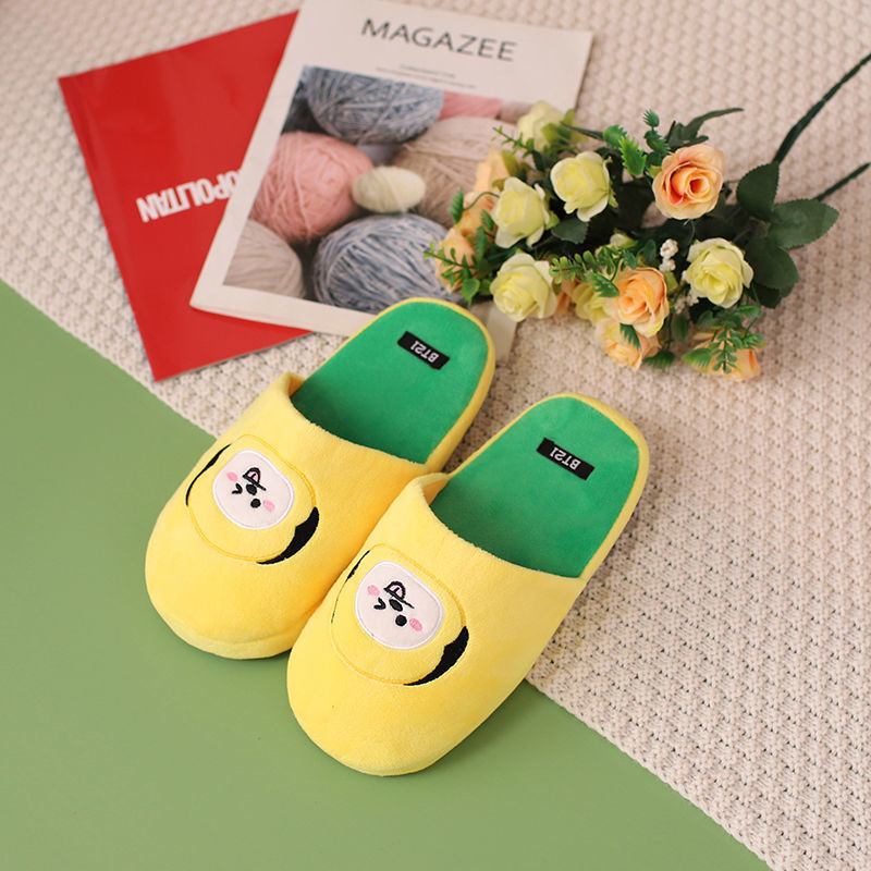 BT21 EMBROIDERED AND PLUSHED SLIPPERS