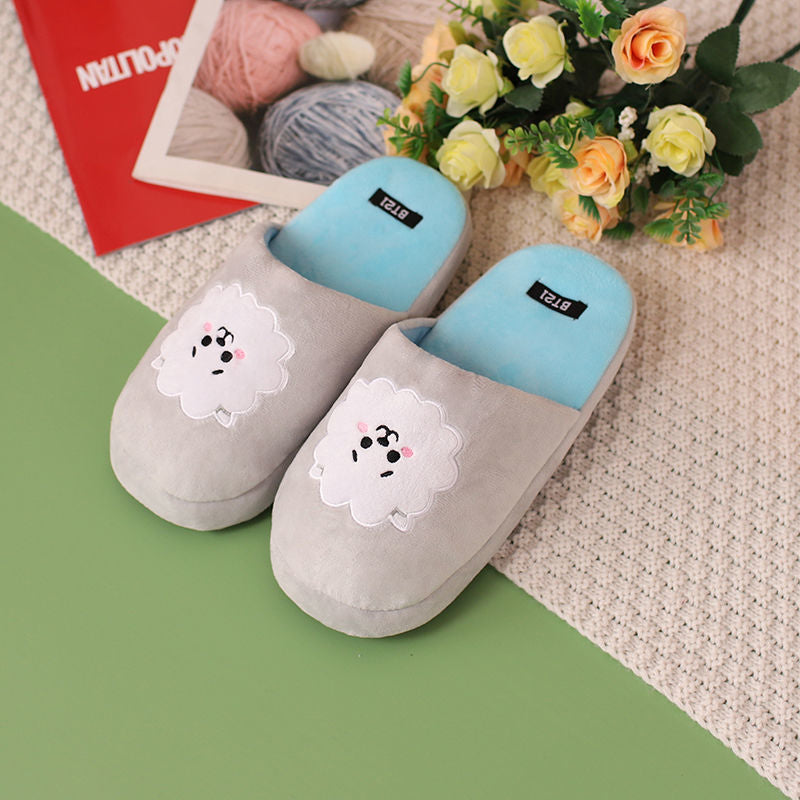 BT21 EMBROIDERED AND PLUSHED SLIPPERS