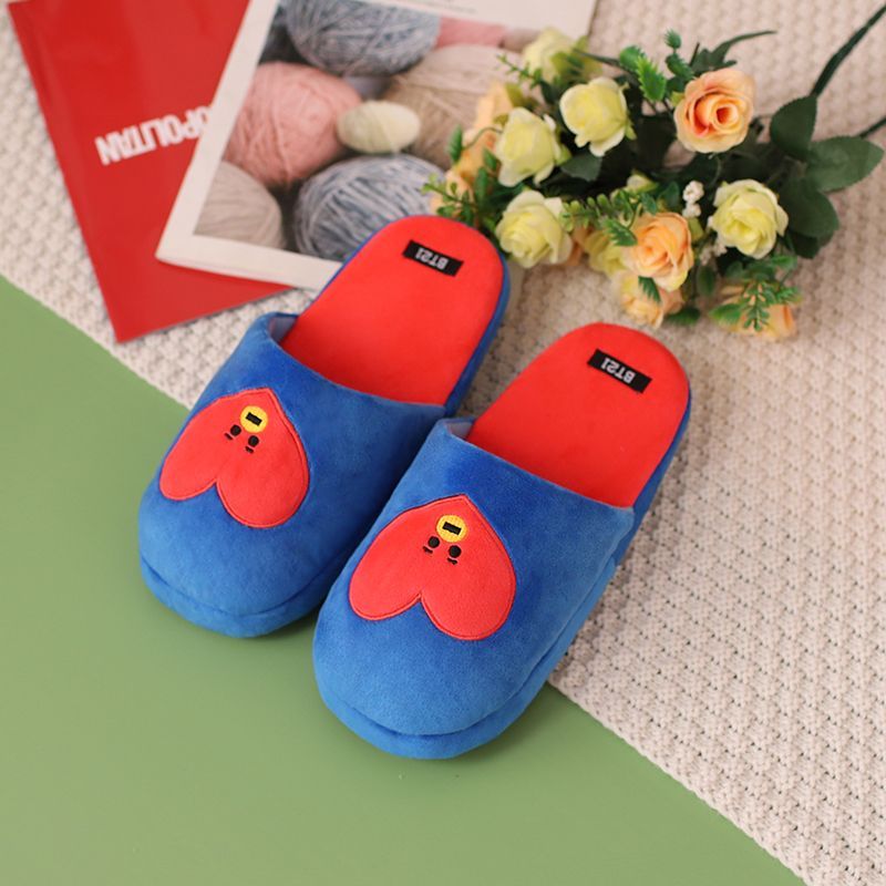 BT21 EMBROIDERED AND PLUSHED SLIPPERS