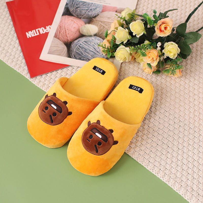 BT21 EMBROIDERED AND PLUSHED SLIPPERS