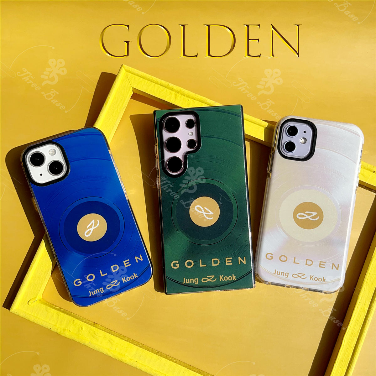 FUNDAS DORADAS PARA CELULAR JUNGKOOK - IPHONE ¡VARIOS MODELOS!