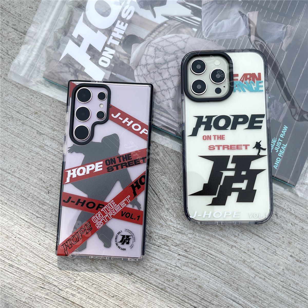 FUNDAS PARA CELULARES J HOPE ON THE STREET - SAMSUNG ¡VARIOS MODELOS!