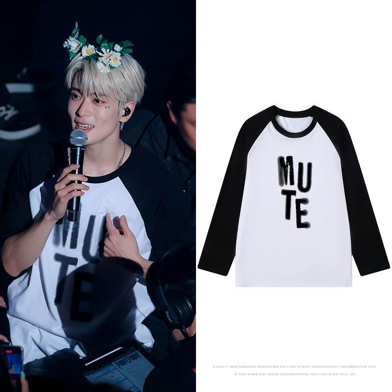 CAMISA MANGA LONGA NCT127 MUTE 100% ALGODÃO