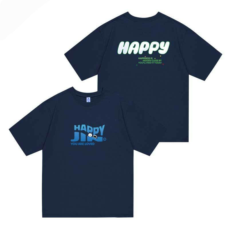 JIN T-SHIRT - HAPPY 100% COTTON VARIOUS COLORS!