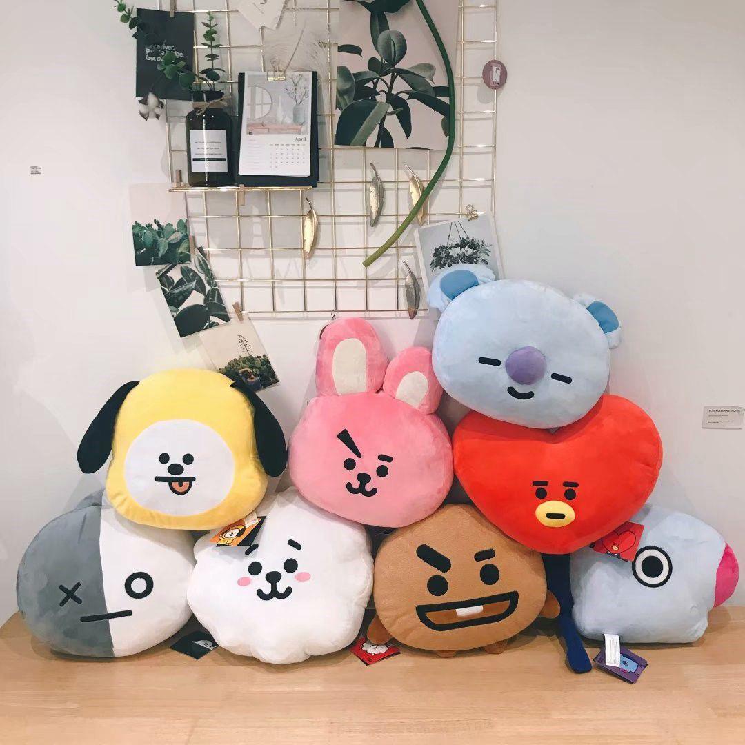 Almohada Bts Con Peluches BT21 BTS COJINES TODOS LOS PERSONAJES