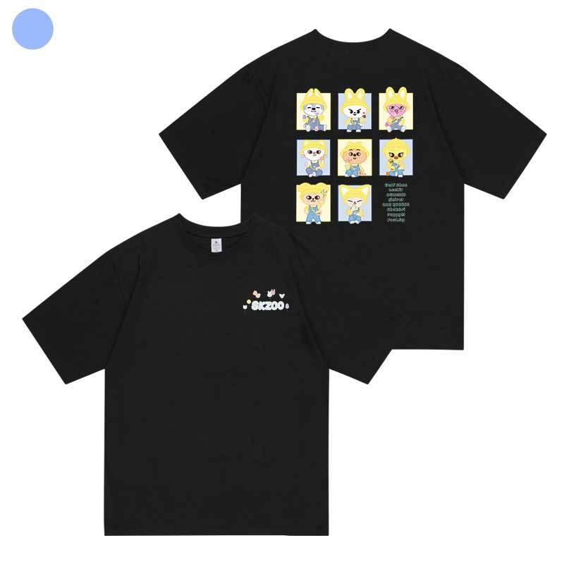 CAMISETAS STRAY KIDS SKZOO POP-UP 2025 100% ALGODÃO