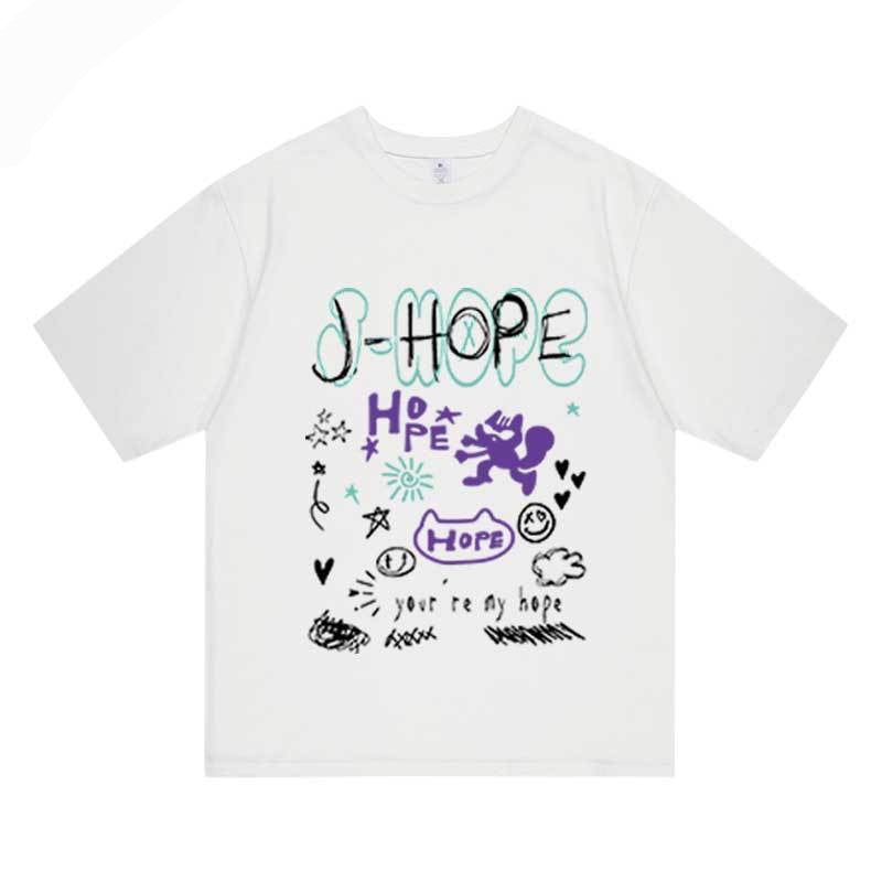 CAMISETAS JHOPE ON THE STAGE TOUR 100% ALGODÃO