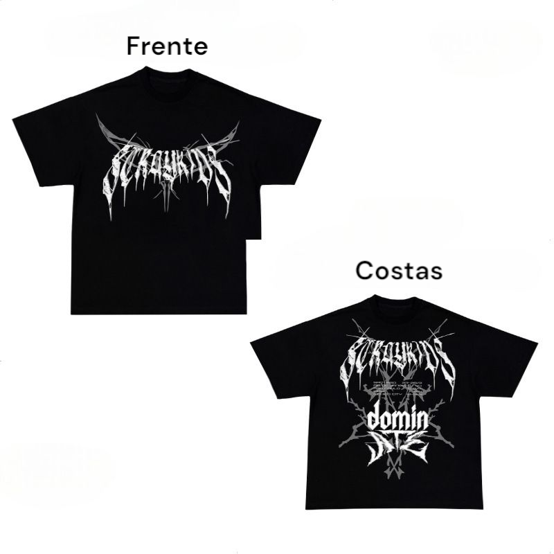 CAMISETA STRAY KIDS DOMINATE TOUR 100% ALGODÃO