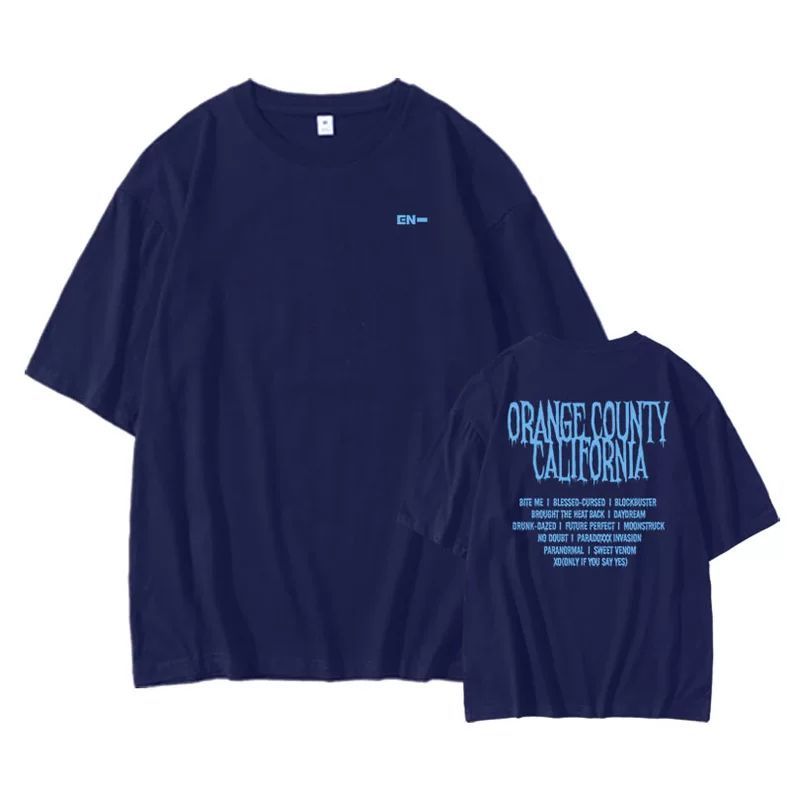 CAMISETAS ENHYPEN ORANGE COUNTY 100% ALGODÃO
