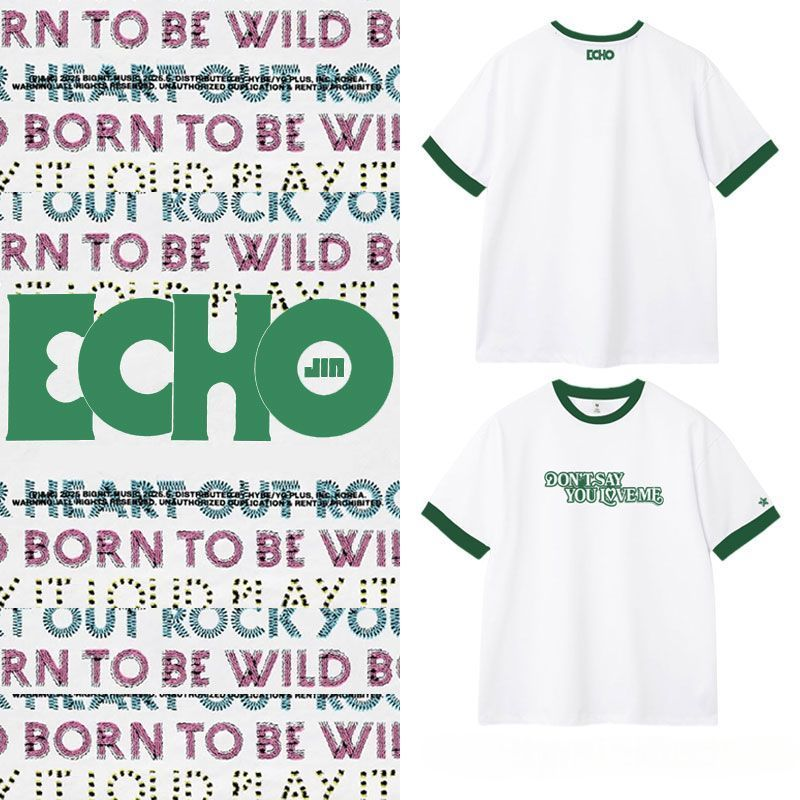 CAMISETA JIN ECHO 100% ALGODÃO