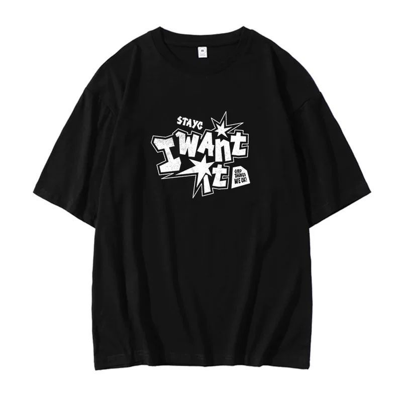 CAMISETAS STAYC "I Want It" 100% ALGODÃO