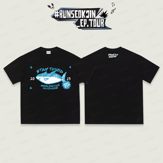 CAMISETAS JIN RUNSEOKJIN TOUR 100% ALGODÃO - VÁRIOS MODELOS!✨