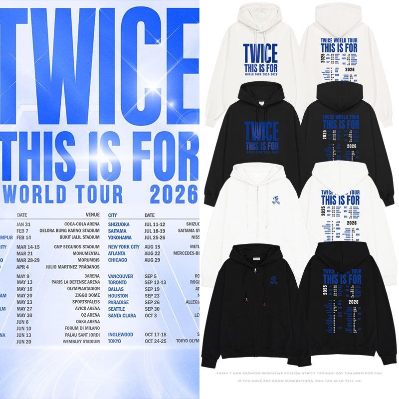 TWICE 5TH WORLD TOUR READY TO BE SWEATSHIRTS
