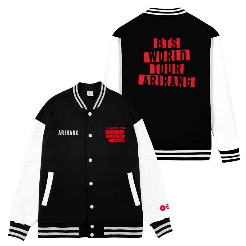 COLLEGE JACKET AND BTS TOUR 2026 SWEATSHIRT