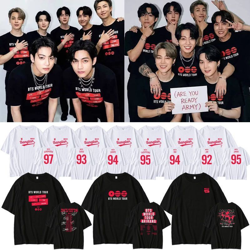 CAMISETAS BTS WORLD TOUR 2026 ARIRANG 100% ALGODÃO – PLANET STORE