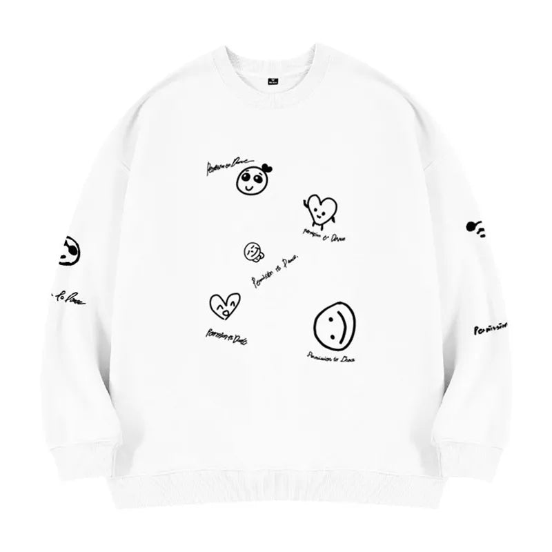 BTS PERMISSION TO DANCE HOODIE (black/white)