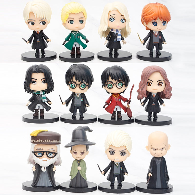 KIT CON 12 FIGURAS DE ACCIÓN DE HARRY POTTER