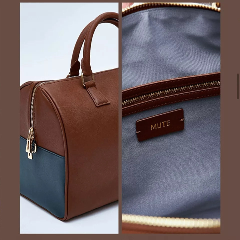 MUTE BOSTON BAG by V BTS EM COURO (em 2 tamanhos)
