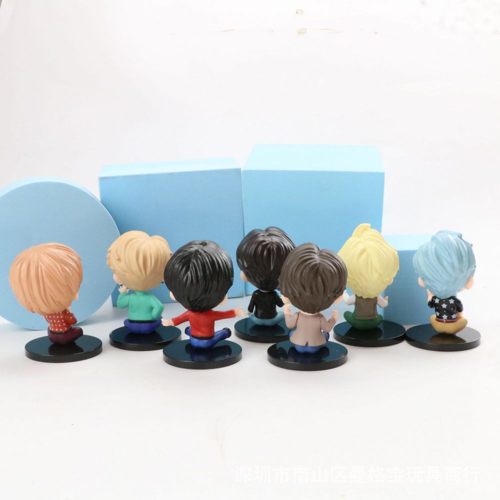 TINY TAN BTS DYNAMITE SEATED MODEL KIT 7 PCS